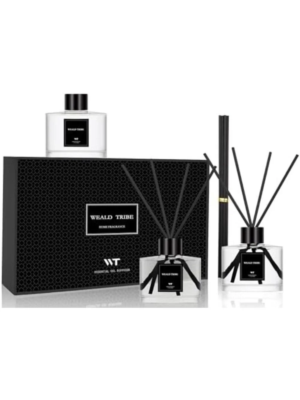 Set of 3 Reed Diffusers for Home Fragrance | Bamboo, Sage & Sandalwood Scents
